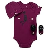 NIKE(ナイキ)　Jordan Dunkin Toggle 3-Piece Set エア・ジョーダン 0-6ヶ月　ボディスーツ★靴下★帽子　3点セット [並行輸入品]