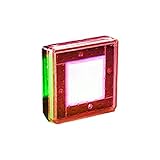 MIRAIS 2WAY スクウェアLEDライト 埋め込み式 スタンド式 ソーラー 太陽光パネル 自動点灯 照明 ガーデニング 用品 防犯 (レッド　) MR-MD303-RD