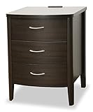 東海家具 ナイトテーブル エレナ 引出しタイプ ダークブラウン