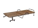 樹脂すのこ折り畳みベッド FBD-PS91(BR)