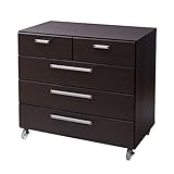 日本製(大川家具) クローゼット収納4段チェスト幅90高さ86キャスター付ウエンジブラウン  um0104 代引不可 ポイント10倍