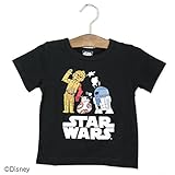 スター・ウォーズ 半袖 Tシャツ ベビー キッズ 子供服 ベビー服 C-3PO R2-D2 BB-8 スラブ天竺 男の子 トップス ブラック 120cm 94180281BK120