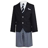 入学式 ブレザースーツ トラッド フォーマル 男児 男の子 ボーイズ 冠婚葬祭 fo-63503 110cm クロ
