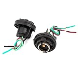 uxcell　カー　ライトソケット　ハーナス　1156ブレーク　ター　シングル　ワイヤ　LED　2本入り