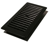 Decor Grates PL410-BLK 4-Inch by 10-Inch Plastic Floor Register, Black [並行輸入品]