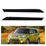 外装モールディング ペア フロントガラス ピラー トリム フロント 右 助手席 左 運転席側 2014-2018 Kia Soul 2ピース #86170-B2000