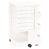 【B-LINE】ビーライン EU正規品 ボビーワゴン【3段6トレイ】ホワイト Boby Wagon B36 キャスター付 デザイナーズ キャビネット