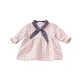 ベビー服 子供服 女の子 ワンピース Pojour ドレス 長袖 秋冬 可愛いネクタイ オシャレ 通園 発表会 旅行 記念日 プレゼント