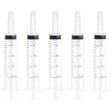 注射器 20ml シリンジ キャップ付き 5個 大容量 プラスチック オイル 注入 洗浄 液体測定と分配 シリンジ ペット給餌 給水、個別包装 (20ML 5個)
