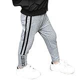 YUEGUANG YUEGUANG 子供服 ベビー ロングパンツ キッズ 長ズボン ウエストゴム スポーツ ジャージ 男の子 美脚ストレッチ 無地 コットン カジュアル 90-130cm (100cm