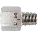 アソー:ASOH ステンレス製 変換内外ソケット 外NPT1/4×内PT1/4 NF-8422 型式:NF-8422