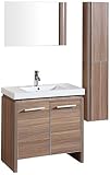 Legion家具wth0932-rシンクVanity with Mirror andサイドキャビネット、砂漠砂