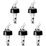 【定量ポーラーセット】ウイスキー/リキュール用ポンプ＆ボトルキャップ｜ステンレス製 適量ディスペンサー｜酒・オイル対応 異径サイズセット (30ml*5) [並行輸入品]