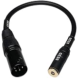 CESS-228 ブラックオス 4ピン XLR - メス 4.4mm TRRRS バランスオーディオヘッドホンアダプターケーブル、ヘッドホンアンプ用