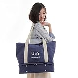 オムツと衣類を別々に収納できるから、お出かけ先でも衛生的！ マザーズバッグ U&Y (ネイビー)