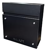 東谷 壁掛け ポスト SGS-218BK ブラック 黒 壁付け 壁面 ウォールポスト メールボックス おしゃれ スリム 薄型 シンプル