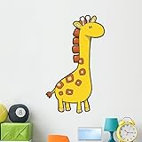 Wallmonkeys wm24767 Cute Baby Giraffe – 9ピールとスティック壁デカール 48"H x 34"W - x Large GEN-10969-48