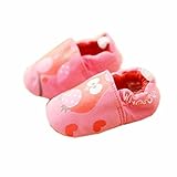 ベビーファーストウォーカーソフトソールコットン幼児の靴レッドフクロウ