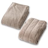 毛布 敷パッド セット アイリスプラザ 毛布 140×200cm 敷きパッド 100×205cm シングル マイクロミンクファー 無地 グレージュ