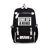 韓流グッズ BIGBANG MADE VIP ONE OF A KIND ビッグバン GD TOP SOL VI D-LITE ファッション 10周年記念 可愛 バッグ リュックサック (ブラック)