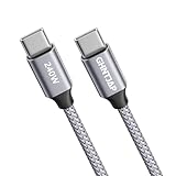 GHNTJAP USB C to USB C ケーブル 1M PD対応 240W超急速充電 Type C ケーブル 高耐久ナイロン iPhone16、MacBook Pro、iPad、Galaxy等タイプc機種対応 グレー