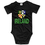 赤ちゃん&ベビー服 アイルランド Ireland 国章 半袖ロンパース 夏 女の子 男の子 24 Months ブラック