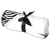 Hooded Towel - Zebra - By Threadart by Threadart