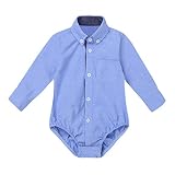 (ティアオバグ)TiaoBug ベビー服 ロンパー 男の子 スーツ シャツ 紳士服 赤ちゃん服 柄 幼児 子供服 半袖 夏 新生児 歩行服 出産お祝い 記念日 プレゼント 水色 24