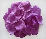 JUYO VONSAN® 1000枚 フラワーシャワー ローズ バラ 花びら 演出 造花 セット 生花 風 結婚式 ウエディング 次会 パーティー (パープル)