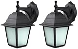 Canarm IOL160TBK-C Deacon 1 Bulb Outdoor Light, Black, 2 Fixtures by Canarm