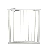 猫の調節可能な白いベビーゲートと階段出入口のための再生庭の壁の保護のための金属のペットドア75-124センチメートル (サイズ さいず : 75-82cm)