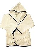 American Terry Kids Terry Cover Up White w Marine Trim Small by American Terry