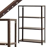 スマートラック NSTR-456 幅80×奥行40×高さ120cm 4段 ブラウン 40kg/段