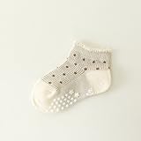 (靴下屋) kutsushitaya キッズ ピコワッフルドットスニーカー用ソックス11～13cm キナリ