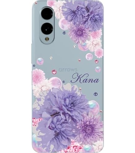 Amazon | ［らふら］arrows We F-51B FCG01 A101FC 名入れ 押し花風