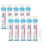 三菱鉛筆ジェットストリーム シングルボールペン 替芯 Lite touchi ink ライトタッチインク SXR-L+ロコネコカード (0.5ｍｍ/赤, 10)