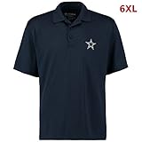 ダラス・カウボーイズBig & Tall Adult 6 x l 6 x lプレミアシリーズポロシャツ – ネイビーブルー