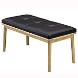 関家具(Sekikagu) ベンチ ナチュラル 幅90×奥行40×高さ44cm 合皮張り 160943