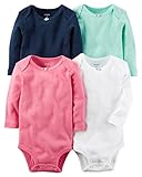 カーターズ Carter's 女の子用透かし編みラブリーローズ長袖ボディスーツ4枚セット (3months(55-61cm)) [並行輸入品]