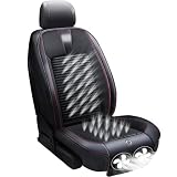 クールシート【2026強化版 大型ファン２枚】 エアーカーシート ホース材料 冷風送風 3段階調整 48個の通気孔 DC12V 自動送風/停止機能 USB2ポート搭載 滑り止め 車シートカバー シートクッション 運転席 助手席 ゲーミングチェア用 取付簡単 熱中症対策 暑さ対策 日本語説明書付き