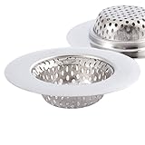 シンクストレーナー 排水口カバー シンクストッパー 排水口 ゴミ受け バスルーム 浴槽カバー 台所ストレーナー フィルター ステンレス製 7cm 1個