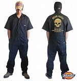 【Dickies】ディッキーズ 半袖 つなぎ ツナギ カスタム カバーオール ｢BLACK｣「オラオラ・武装戦線系」