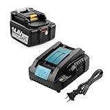 Ehomtikk 互換 マキタ14.4Vバッテリー 充電器セット 14.4Vマキタ電動工具バッテリーBL1460B BL1430 BL1440 BL1450 BL1460 対応 DC18RC マキタ 14.4V/18V 充電器