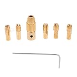 Dovewill 電動ドリルビット　6件　0.8-3.2mm　小型　コレット　実用性と耐久性　ツール
