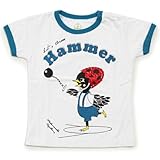 Mademoiselle papillon バードちゃん ハンマー投げ キッズ 半袖Tシャツ 【ホワイト:120】
