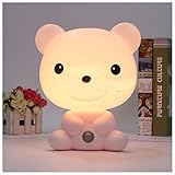 Lovely Baby Kid寝室デスクナイトライト犬Bear Cat Rabbit Cartoonランプ220 V generic