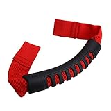 (Jptop)２個　レッド　ジープグラブ 無制限のロールバーグラブ ジープラングラーYJ TJ JK JKU 2007-2016 　スポーツサハラ グラブバー ハンドル