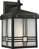 Forte Lighting 10012-01-14 Exterior Wall Light with Frosted Seeded Glass Shades Royal Bronze [並行輸入品]