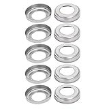 uxcell 手すり部品　ブラケット　ハンドレールプレートカバー　 手すりベースプレートカバー 手すりフィッティング 10個入り