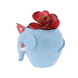 GRALARA人工多肉植物　レアルタッチ　デザートローズ　フラワー　葉　装飾　インテリア　 5.5cm　レッド